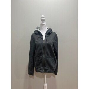 Armani Exchange grey zip up hoodie
